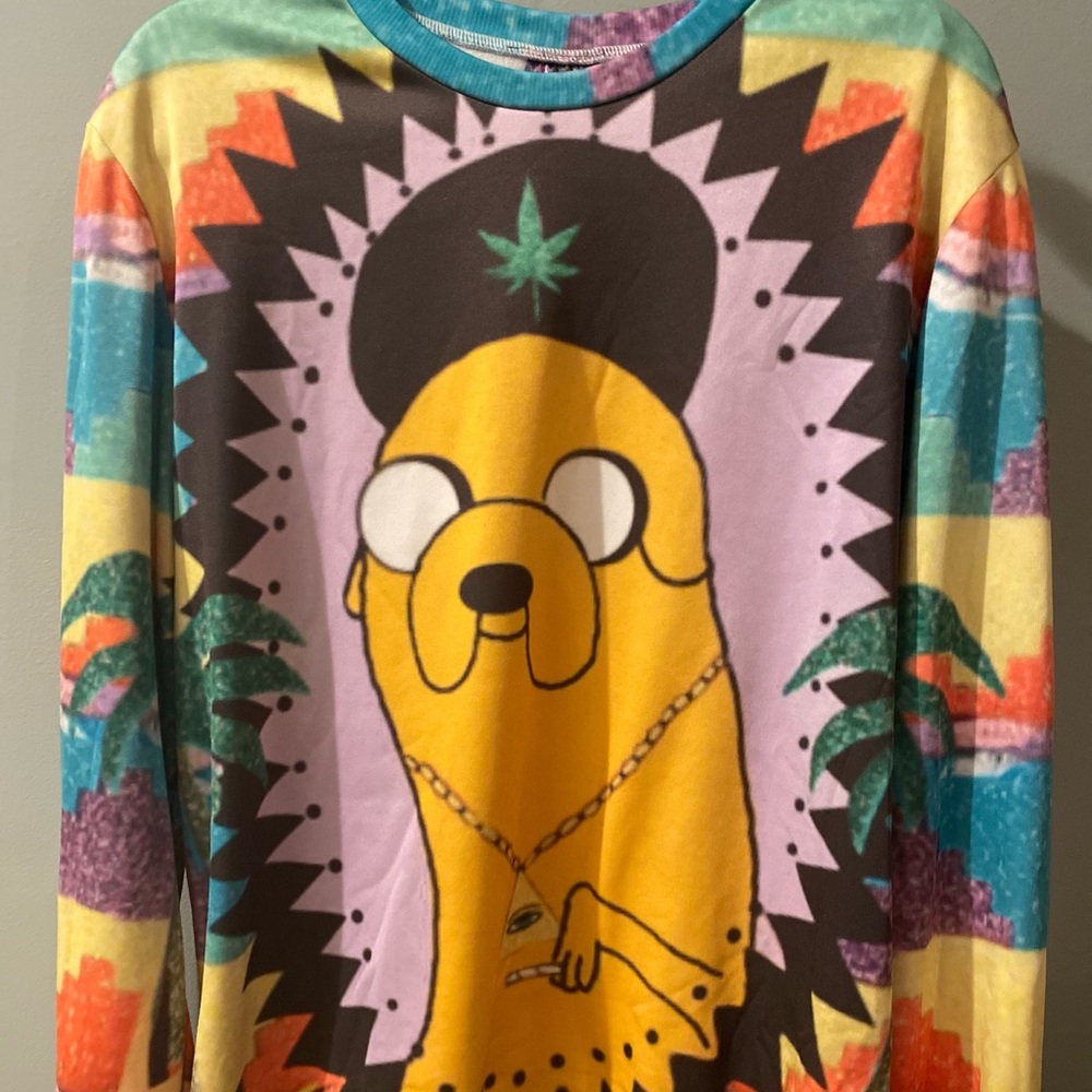 Adventure Time Jake the Dog crew neck